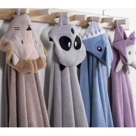 Κάπα - μπουρνούζι Nef-Nef Homeware Baby Racoon 70x120 cm