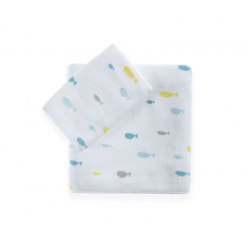 Βρεφικές πετσέτες Nef-Nef Homeware Ocean Friends σετ των 2
