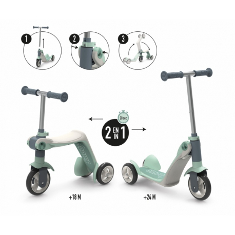Πατίνι και ποδήλατο ισορροπίας Smoby Reversible 2 in 1 Scooter