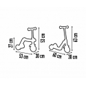 Πατίνι και ποδήλατο ισορροπίας Smoby Reversible 2 in 1 Scooter