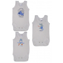 Κορμάκια Pretty baby® Shark Area 6-18 μηνών, σετ των 3