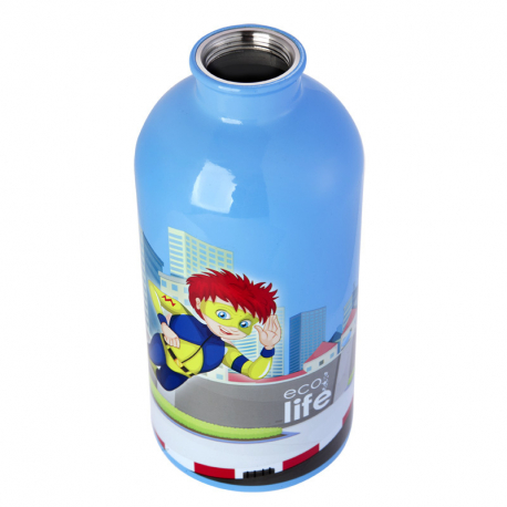 Ecolife μεταλλικό παγούρι Super Boy 500 ml