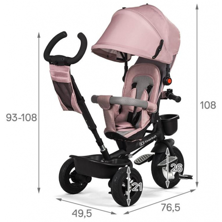 Τρίκυκλο ποδήλατο Kinderkraft Aveo Pink