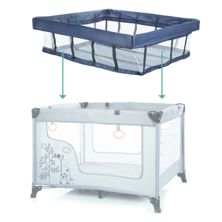 Δεύτερο επίπεδο για παρκοκρέβατο Fillikid Universal Grey