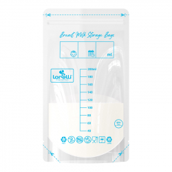 Lorelli Premium Σακούλες αποθήκευσης μητρικού γάλακτος 200 ml, σετ των 45