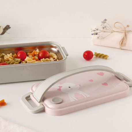 Ταπεράκι φαγητού Kiokids® inox Lovely Bunny 550ml