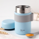 Θερμός φαγητού Kiokids® με κουταλάκι 500ml Σιέλ