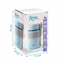 Θερμός φαγητού Kiokids® με κουταλάκι 500ml Σιέλ