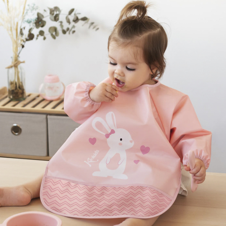 Ποδιά αδιάβροχη με μανίκια Kiokids® Lovely Bunny