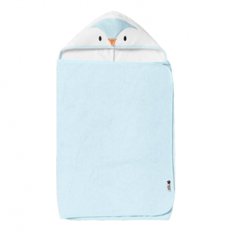 Πετσέτα με κουκούλα Τommee tippee Percy the Penguin Hug &#039;n&#039; Dry 6-48 μηνών