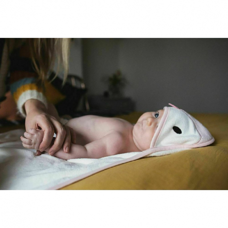 Πετσέτα με κουκούλα Τommee tippee Penny the Penguin Swaddle Dry 0-6 μηνών