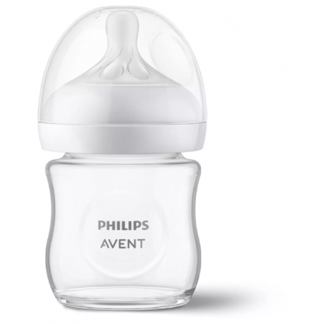 Γυάλινο μπιμπερό Philips Avent Natural Response 0-3m (1τμχ) SCY930/01