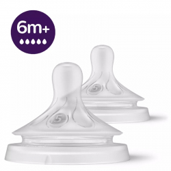 Philips-Avent θηλές Natural Response 6m+ ροής 5, σετ των 2