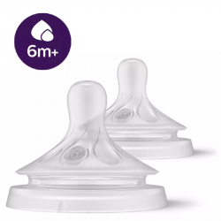 Philips-Avent θηλές Natural Response 6m+ μέγιστης ροής 6, σετ των 2