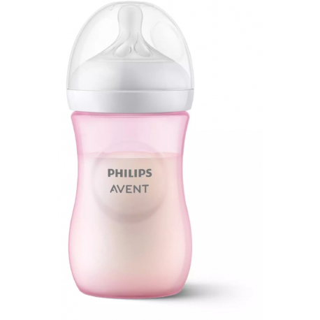 Μπιμπερό Philips Avent Natural Response 1m+ Ροζ (1τμχ) SCY903/11