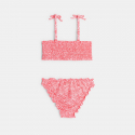 Okaidi Maillot de bain 2 pieces a fleurs bleu fille