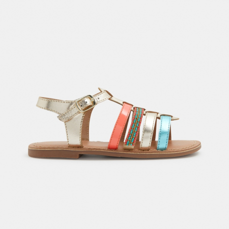 Okaidi Sandale en cuir fille