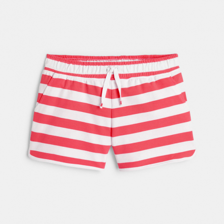 Okaidi Short en molleton raye jaune fille