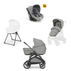 Σύστημα μεταφοράς χωρίς βάση Inglesina Aptica Darwin System Quattro Satin Grey
