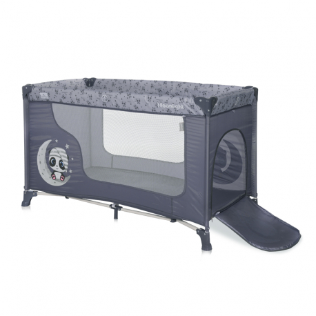 Παρκοκρέβατο 1 επιπέδου Lorelli® Moonlight Cool Grey Pandas