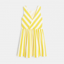 Okaidi Robe rayee en jersey jaune fille
