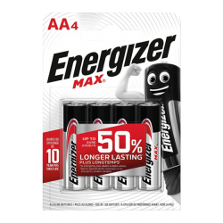 Μπαταρίες αλκαλικές Energizer® Max ΑΑ, σετ των 4