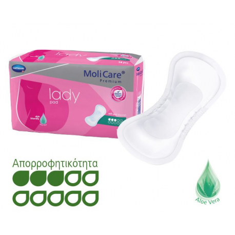 Σερβιέτες λοχείας HARTMANN Moli Care® Premium Lady Pads Midi