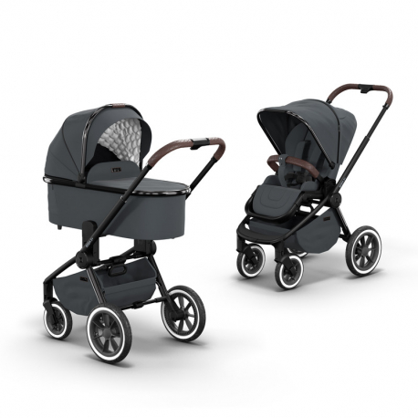 Καρότσι και port-bebe MOON™ ReSea S Edition+ Anthrazit - Black Chrome