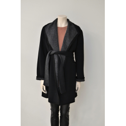 Παλτό διπλής όψης Mamacita Μαύρο L/XL