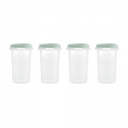 Miniland Δοχεία φαγητού Hermisized Mint 330ml, σετ των 4