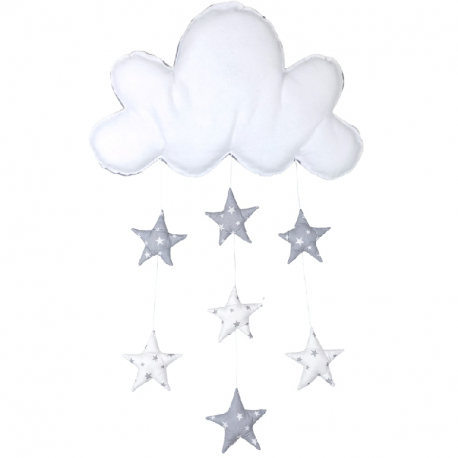 Μόμπιλε Σύννεφο με 7 αστέρια Baby Star Γκρι