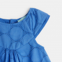 Obaibi Robe broderie anglaise et bloomer bleue bebe fille