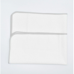 Σελτεδάκι Nona Bebe Λευκό με γκρι ρέλι 50x70 cm