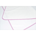 Σελτεδάκι Nona Bebe Λευκό με λιλά ρέλι 40x60 cm