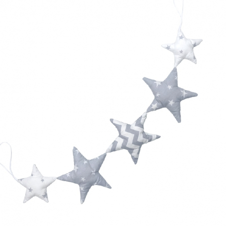 Γιρλάντα με αστεράκια Baby Star Γκρι
