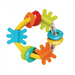 Playgro™ κουδουνίστρα οδοντοφυΐας Triangle Teether Yellow