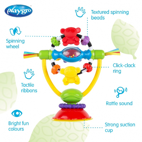 Παιχνίδι δραστηριοτήτων για καρέκλα φαγητού Playgro™ High Chair Spinning Toy