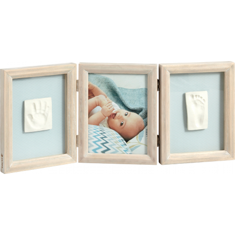 Κορνίζα με 2 αποτυπώματα μωρού Baby Art My Baby Touch Double Stormy