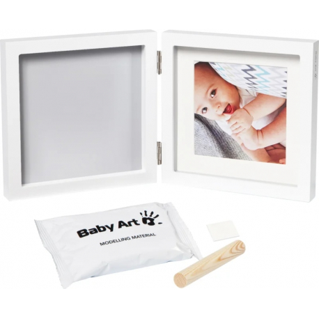 Κορνίζα με αποτύπωμα μωρού Baby Art My Baby Style Simple Grey