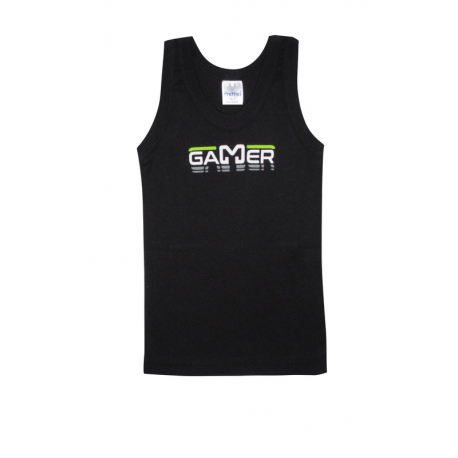 Φανελάκι αμάνικο Pretties Gamer Μαύρο