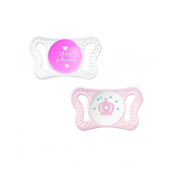 Chicco πιπίλα Physio Micro 0-2m Κορίτσι, σετ των 2