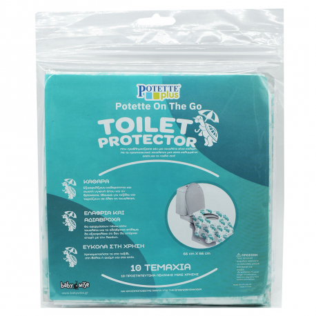 Προστατευτικά τουαλέτας μίας χρήσης Potette on the Go 10 τεμάχια