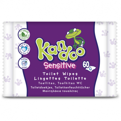 Kandoo Παιδικά υγρά μαντηλάκια τουαλέτας Sensitive 2+1 Δώρο 150 τεμάχια