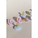 Πιπίλες Bibs® Boheme Sage/Cloud Στρογγυλή No2, σετ των 2