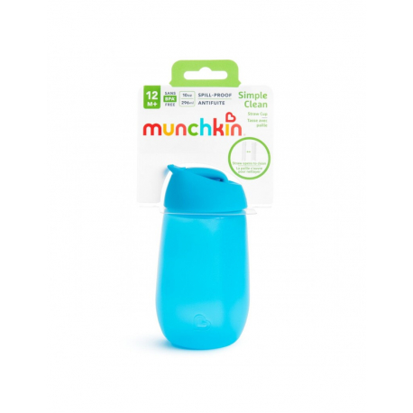 Παιδικό ποτήρι με καλαμάκι Munchkin Simple Clean™ Μπλε