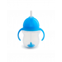 Παιδικό ποτήρι με καλαμάκι Munchkin Tip & Sip 207ml Μπλε