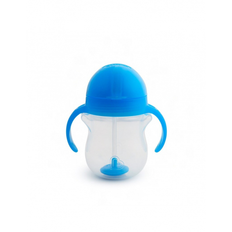 Παιδικό ποτήρι με καλαμάκι Munchkin Tip &amp; Sip 207ml Μπλε