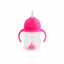 Ποτήρι με καλαμάκι Munchkin Click Lock™ Tip & Sip 207ml Pink
