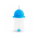 Παιδικό ποτήρι με καλαμάκι Munchkin Tip & Sip Tall 96ml Μπλε