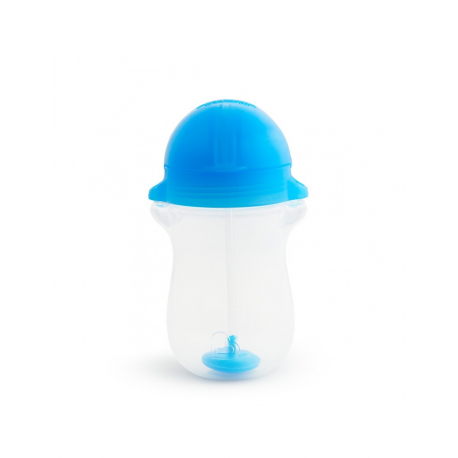Παιδικό ποτήρι με καλαμάκι Munchkin Tip &amp; Sip Tall 96ml Μπλε